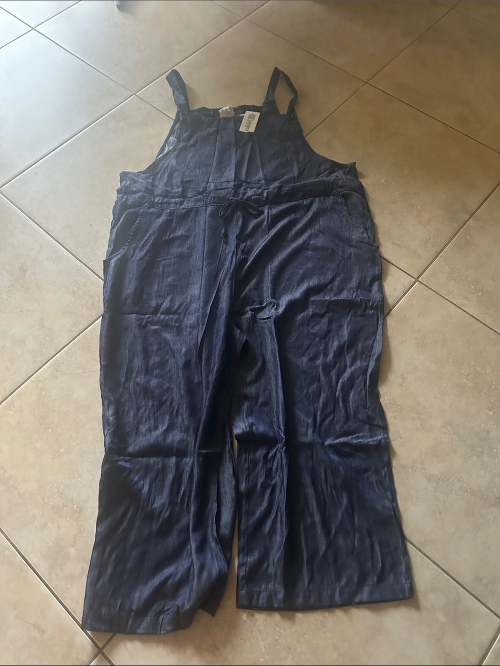LuLaRoe Dark Navy Wide-Leg Overalls